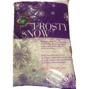 Buffalo Snow Frosty Flakes Bag Christmas Village Craft Artificial Fake 3.5 Quart